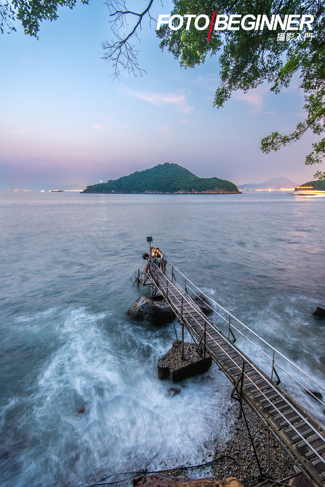 海浪日落