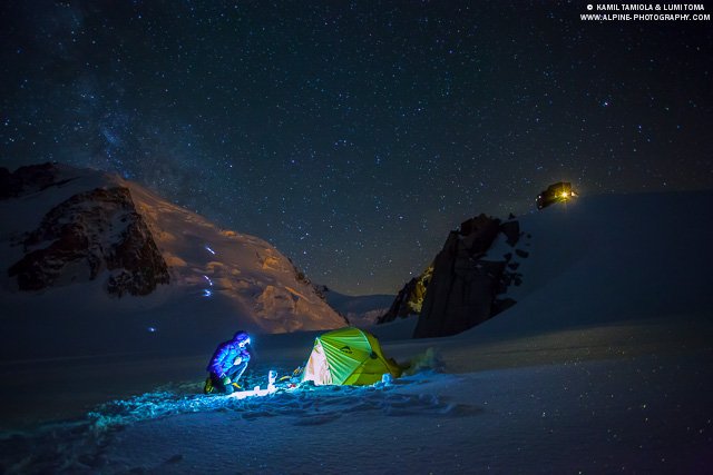 A snapshot from mountaineer's life