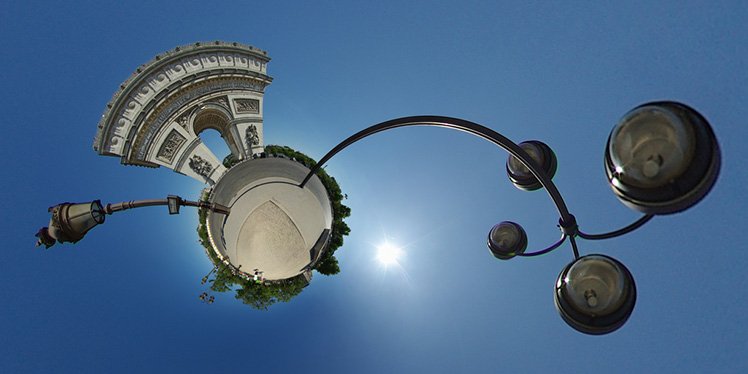 「Stereographic」對於拍攝建築物很好玩!快點試試啊! (Photo by {link:https://www.flickr.com/photos/gadl/4179012610}Alexandre Duret-Lutz{/link})